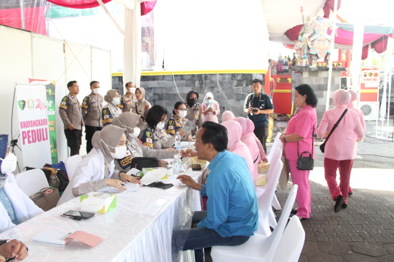 Dukung Eliminasi TB, Biddokkes Polda Jateng Gelar Skrining TB Paru Gratis