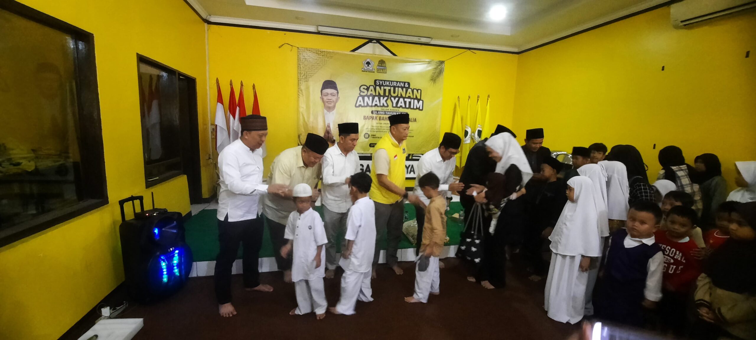 HUT ke-50 Bahlil Lahaladia Dirayakan DPD Partai Golkar Cianjur dengan Santunan Anak Yatim