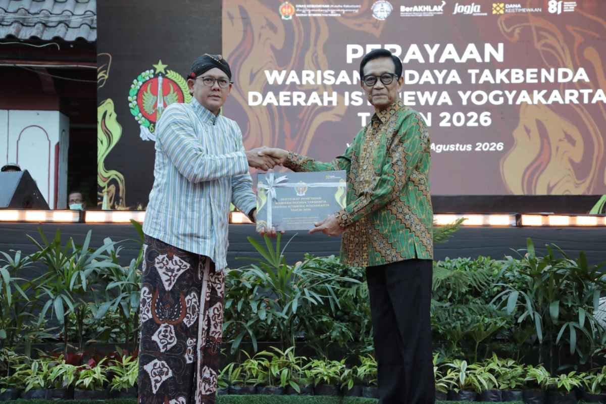 Pemkab Sleman Terima Tiga Sertifikat Penetapan Warisan Budaya Takbenda