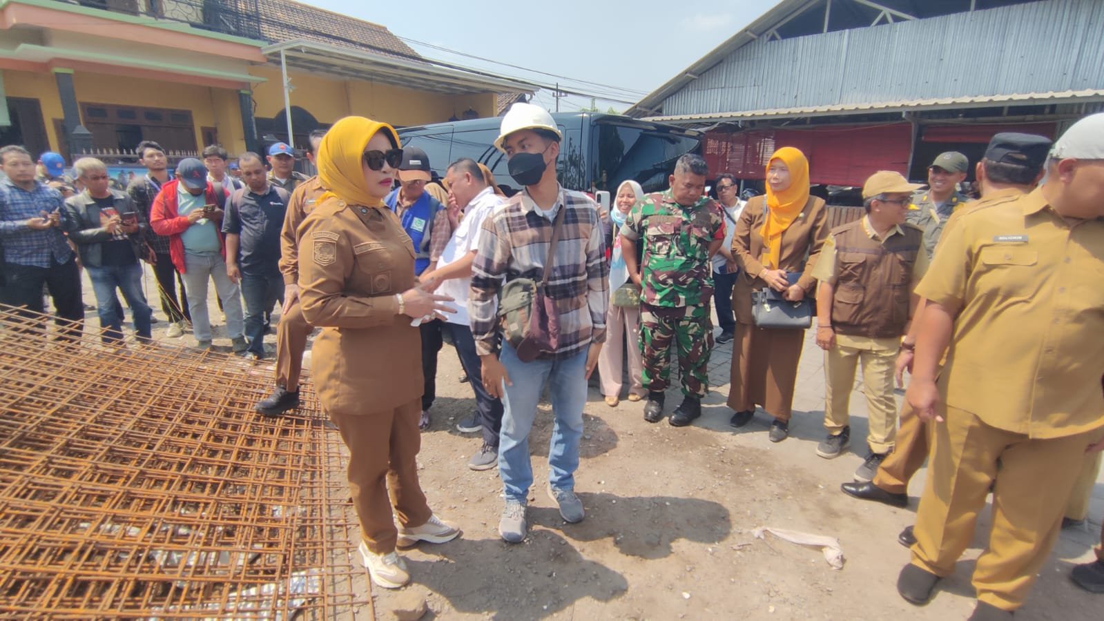 Sidak Rumah Pompa Sidokare, Wakil Bupati Temukan Material tak Sesuai