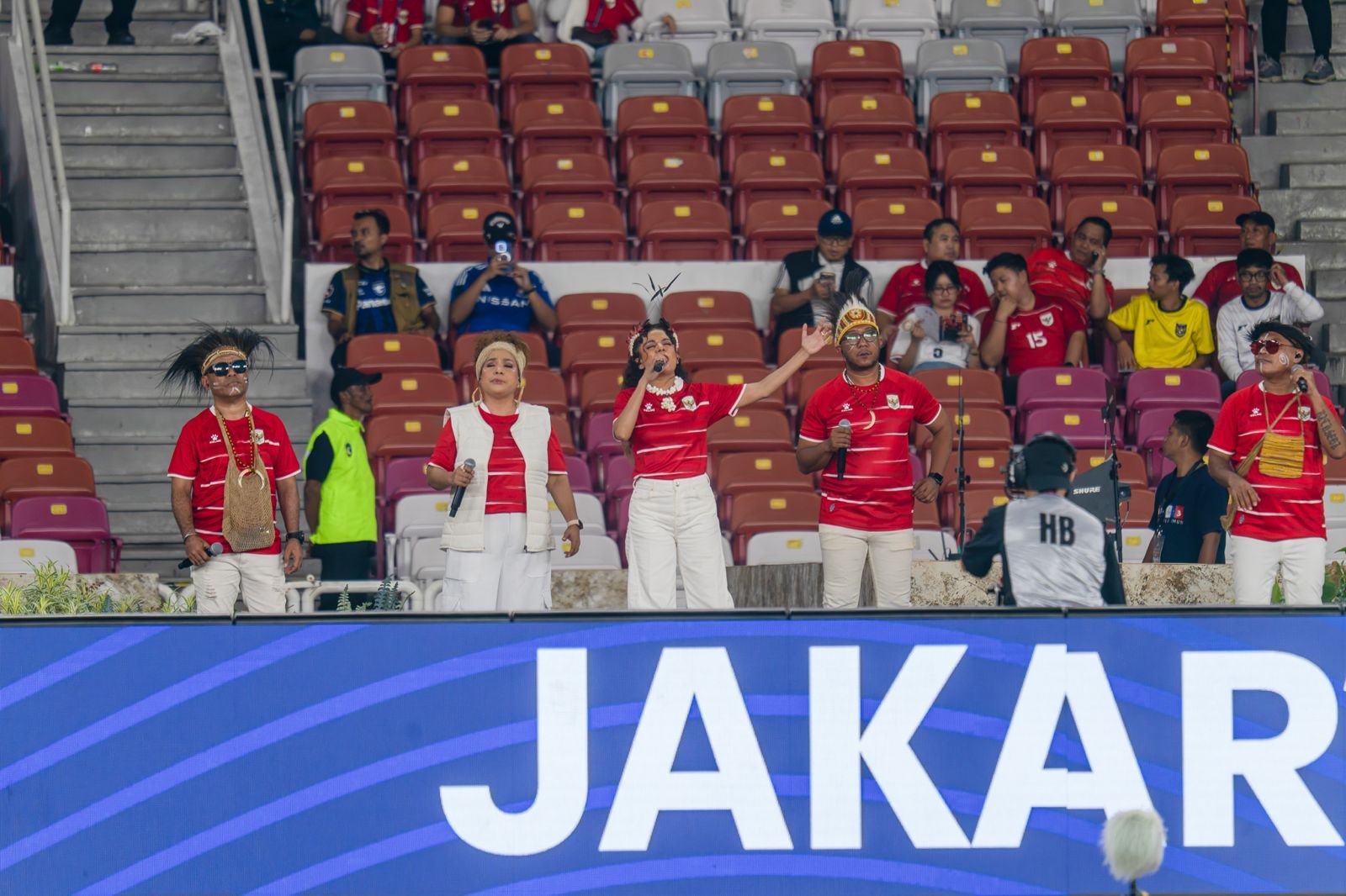 Nowela dan Suara 5 Gemakan Semangat Kebangsaan di Laga Timnas Indonesia vs Malaysia