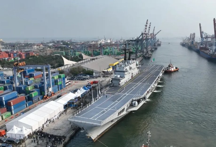 Tiba di Tanah Air,  Kapal induk Garibaldi Akan segera Diretrofit