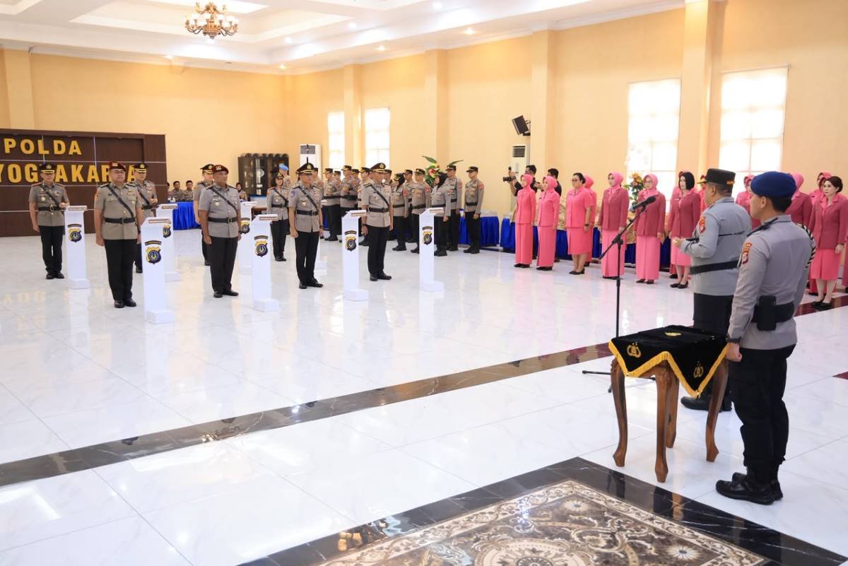 Kapolda DIY Pimpin Sertijab Dirreskrimum,  Kapolresta Sleman, dan Gunungkidul