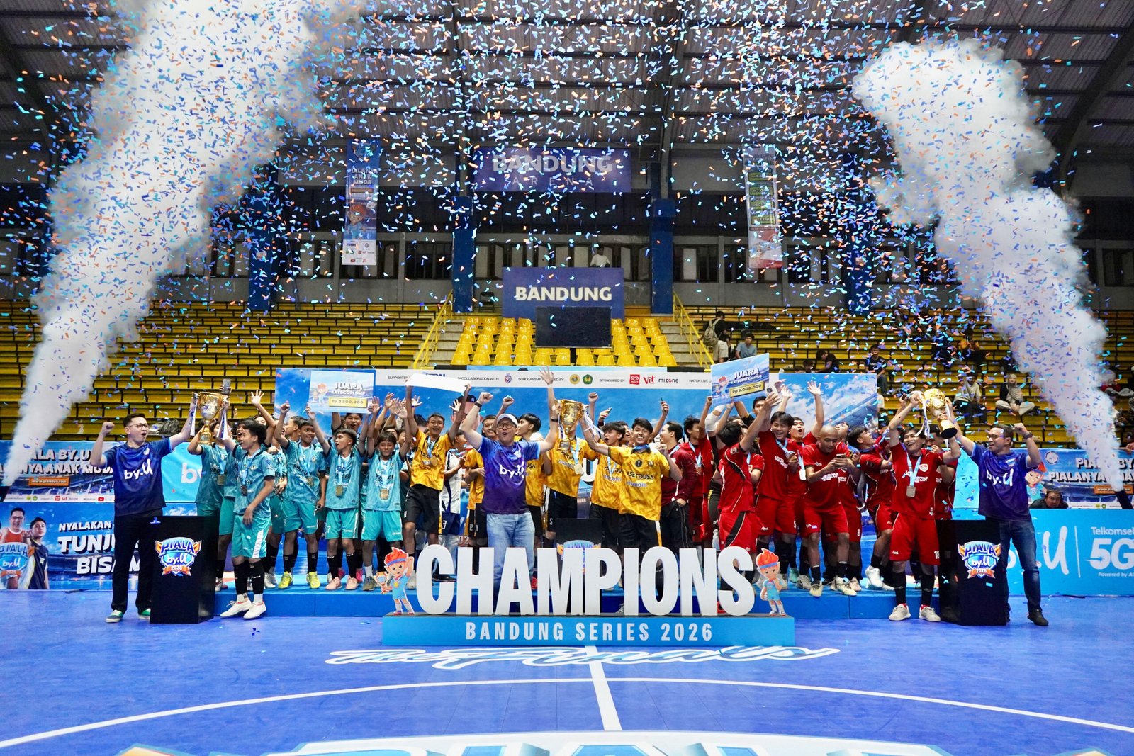 Tiga Tim Jadi Juara dalam Piala by.U 2026 Bandung